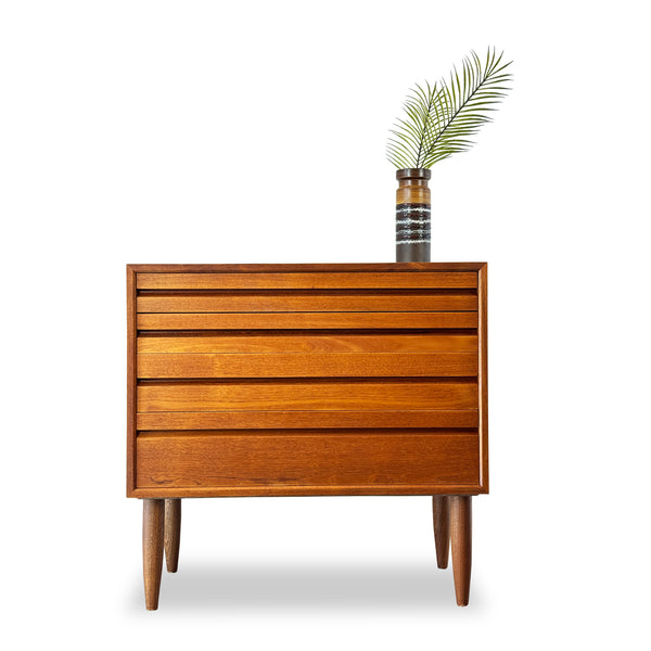 Pair of Teak Cadovious XL Nightstands Decade Five Furniture Co.