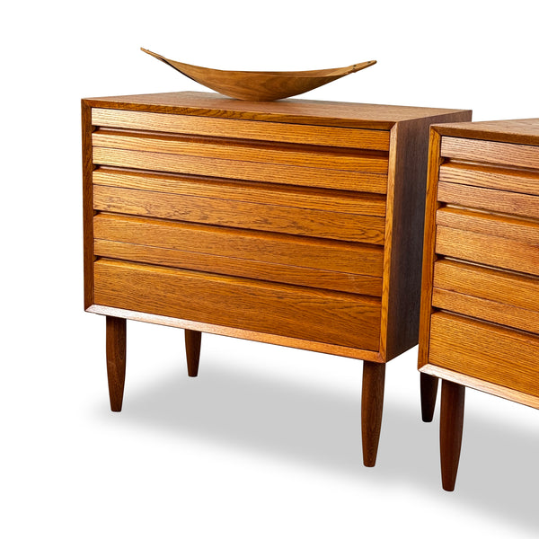 Pair of Oak Cadovious XL Nightstands Decade Five Furniture Co.