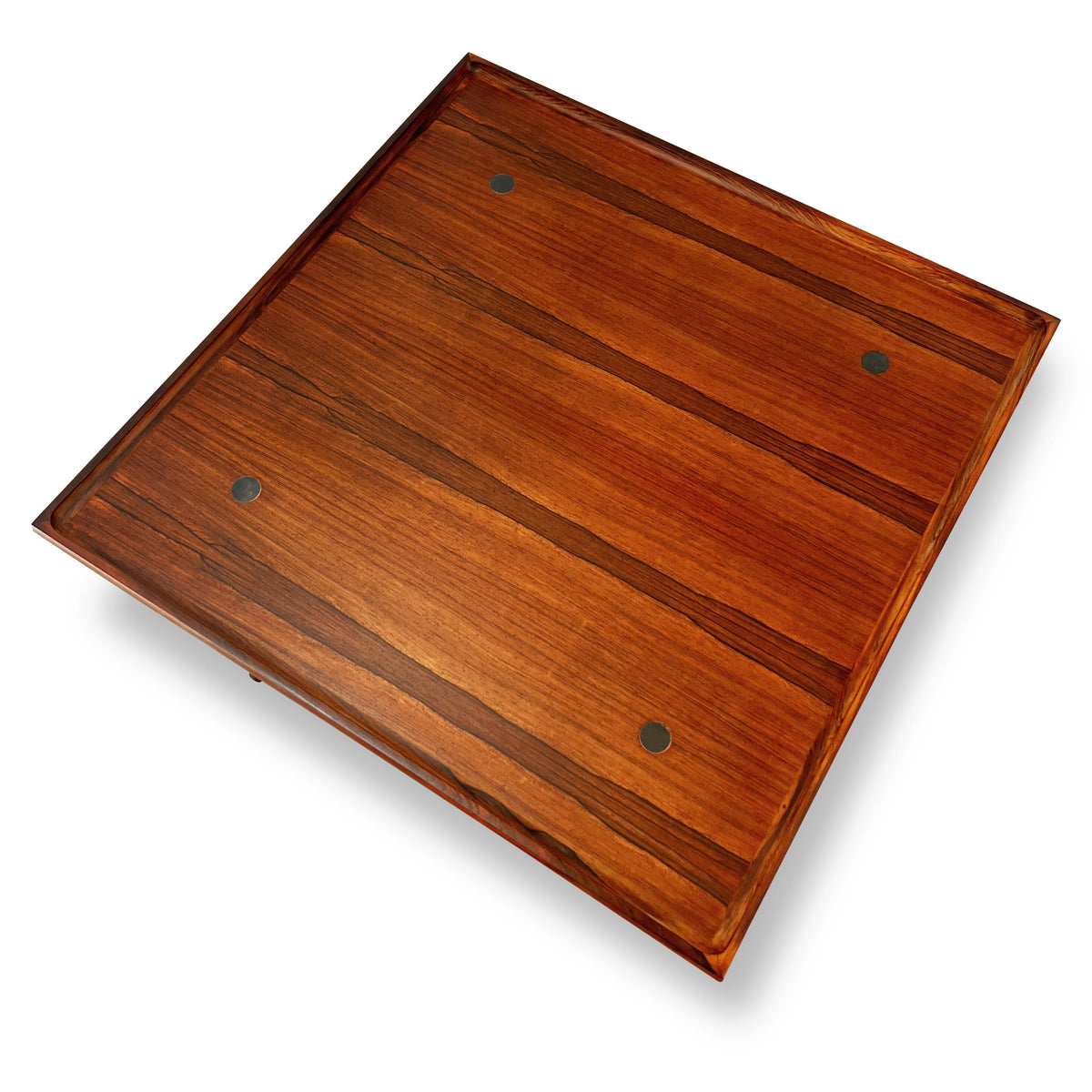 Danish Chrome and Rosewood Coffee Table by Jens Quistgaard