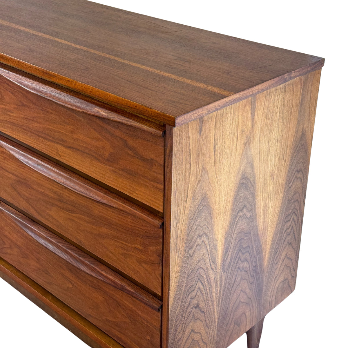 Walnut Nine Drawer Dresser