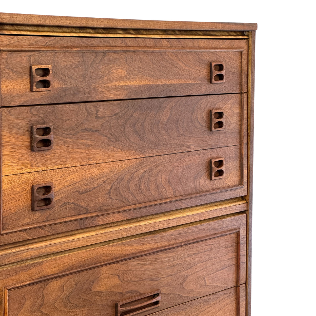 Walnut Four Drawer Highboy