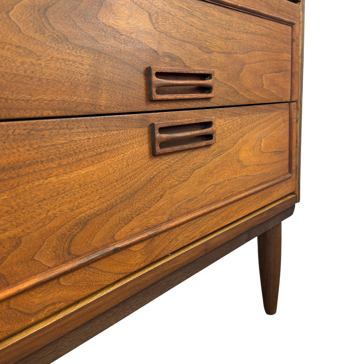 Walnut Four Drawer Highboy
