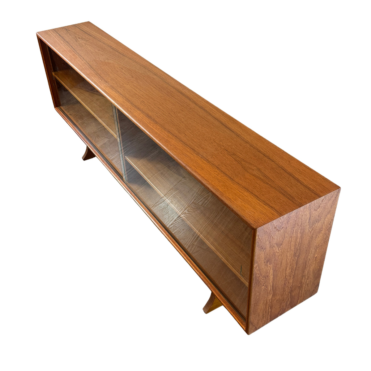 Teak Tambour Door Sideboard by Axel Christensen (Top and bottom)