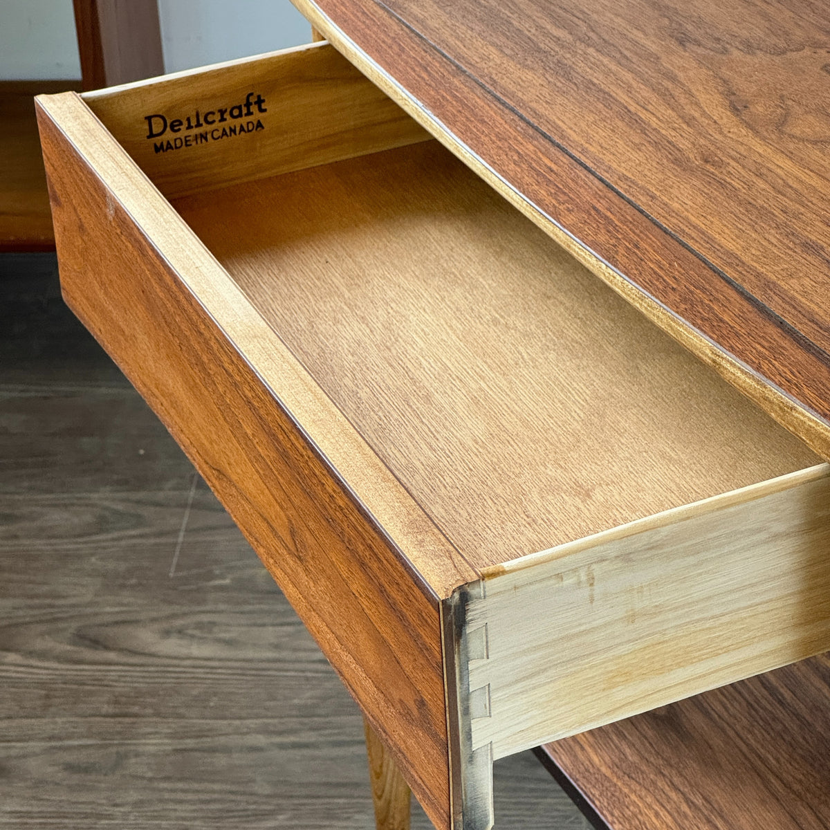 Walnut and Ash End Tables by Deilcraft