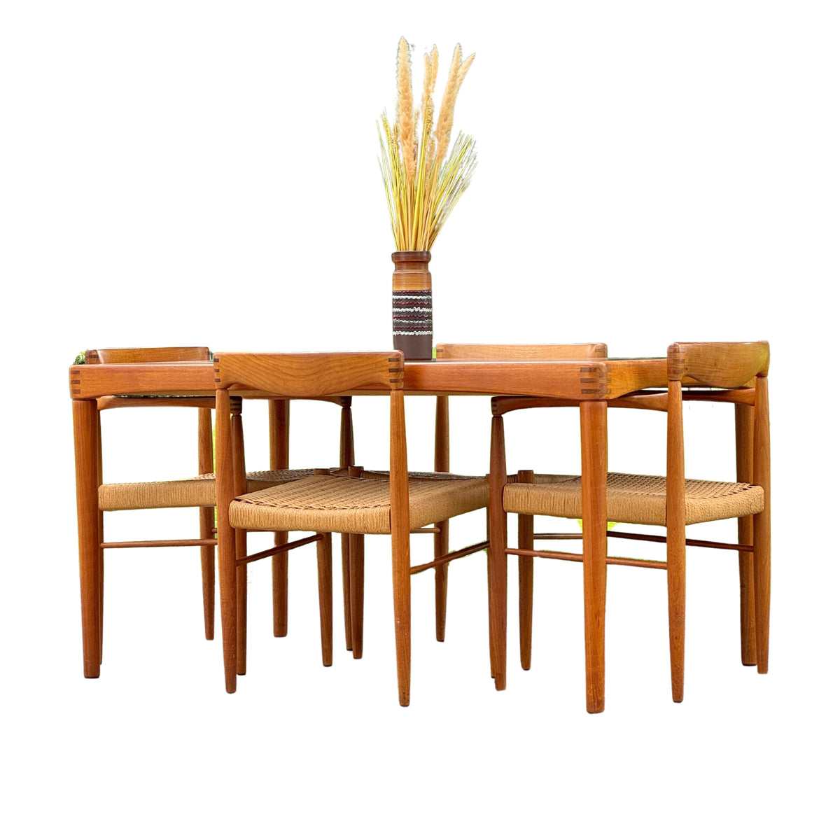 Teak Dining Chairs by H.W. Klein for Bramin