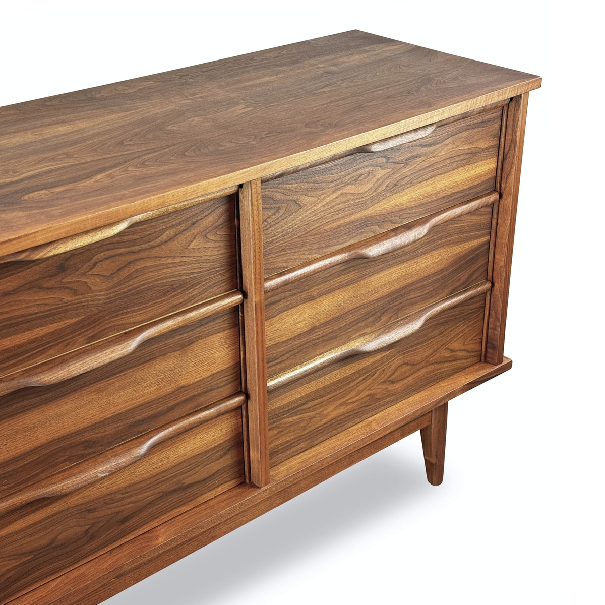 Princeville Walnut Nine Drawer Dresser