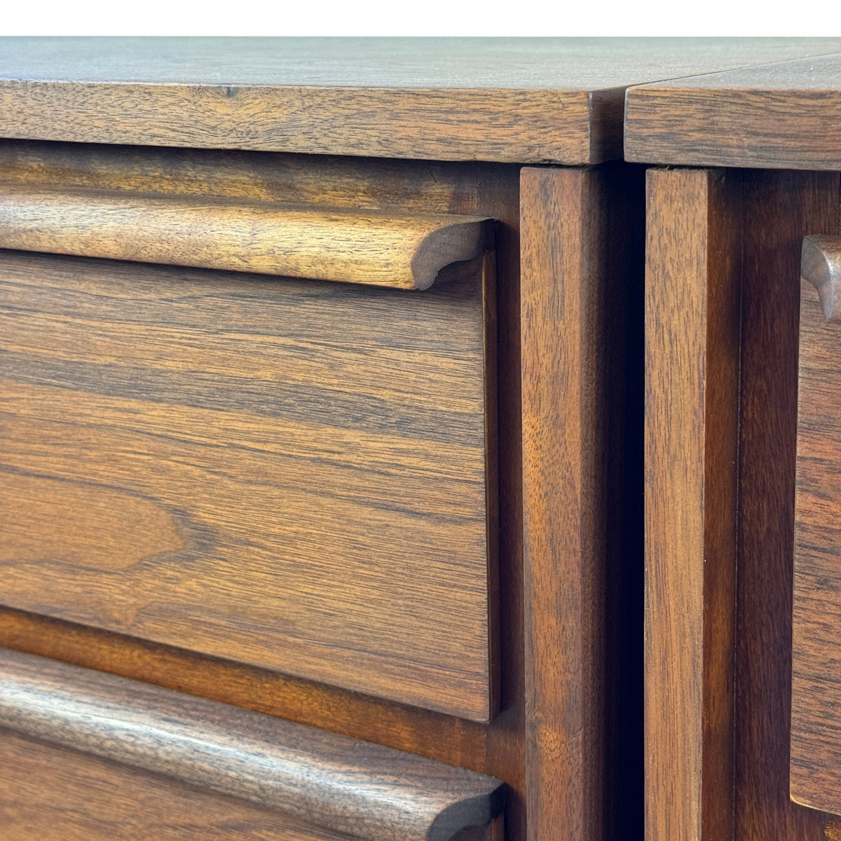Pair of Walnut Nightstands by HPL