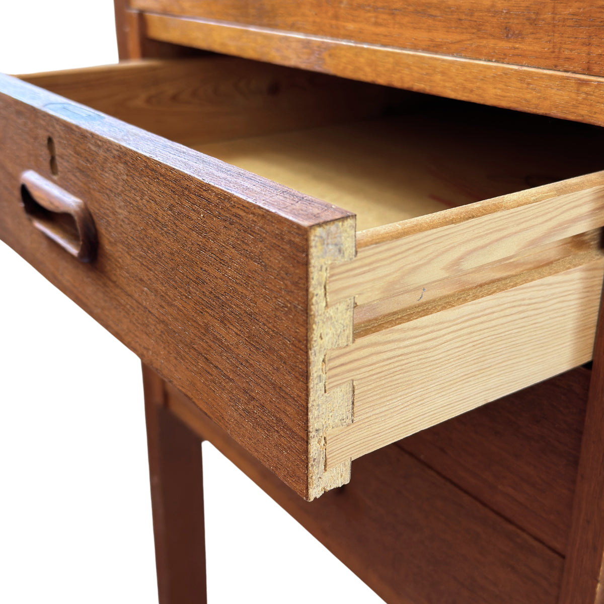 Teak Three Drawer Desk