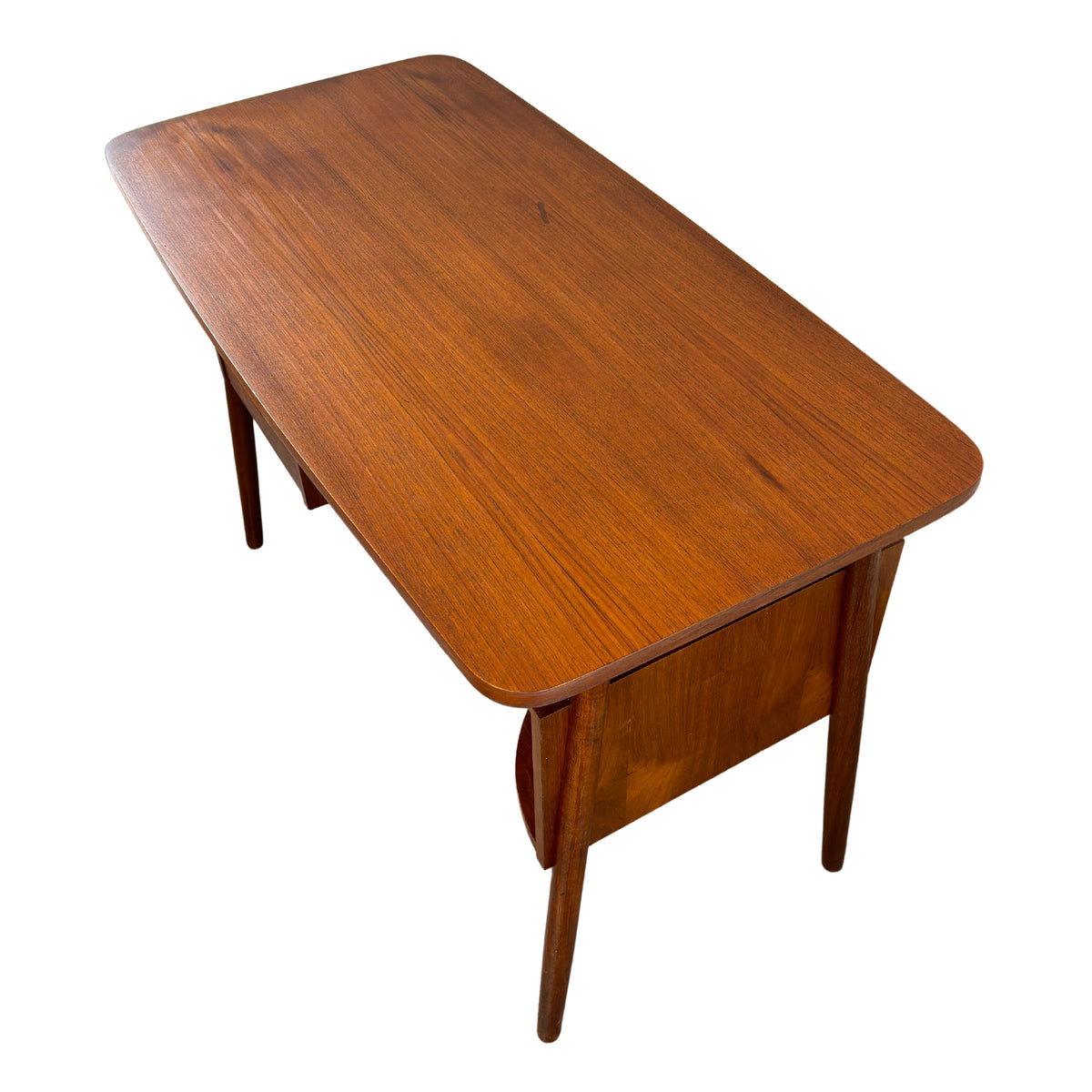 Compact Teak Desk by Gunnar Nielsen for Tibergaard