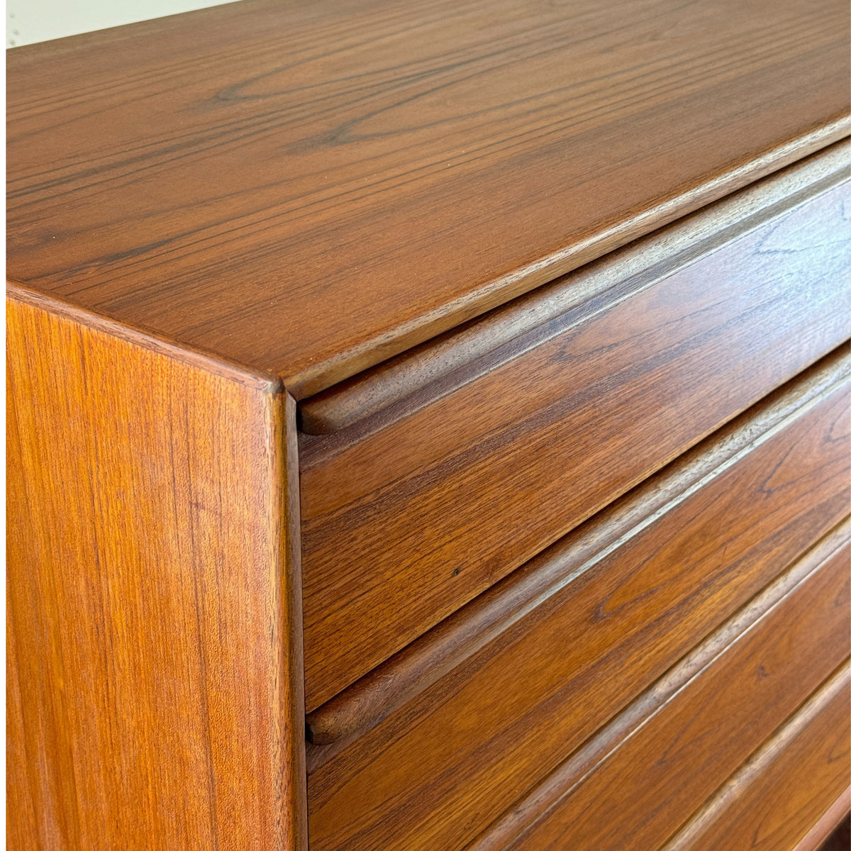 Walnut Four Drawer Dresser by Westnofa