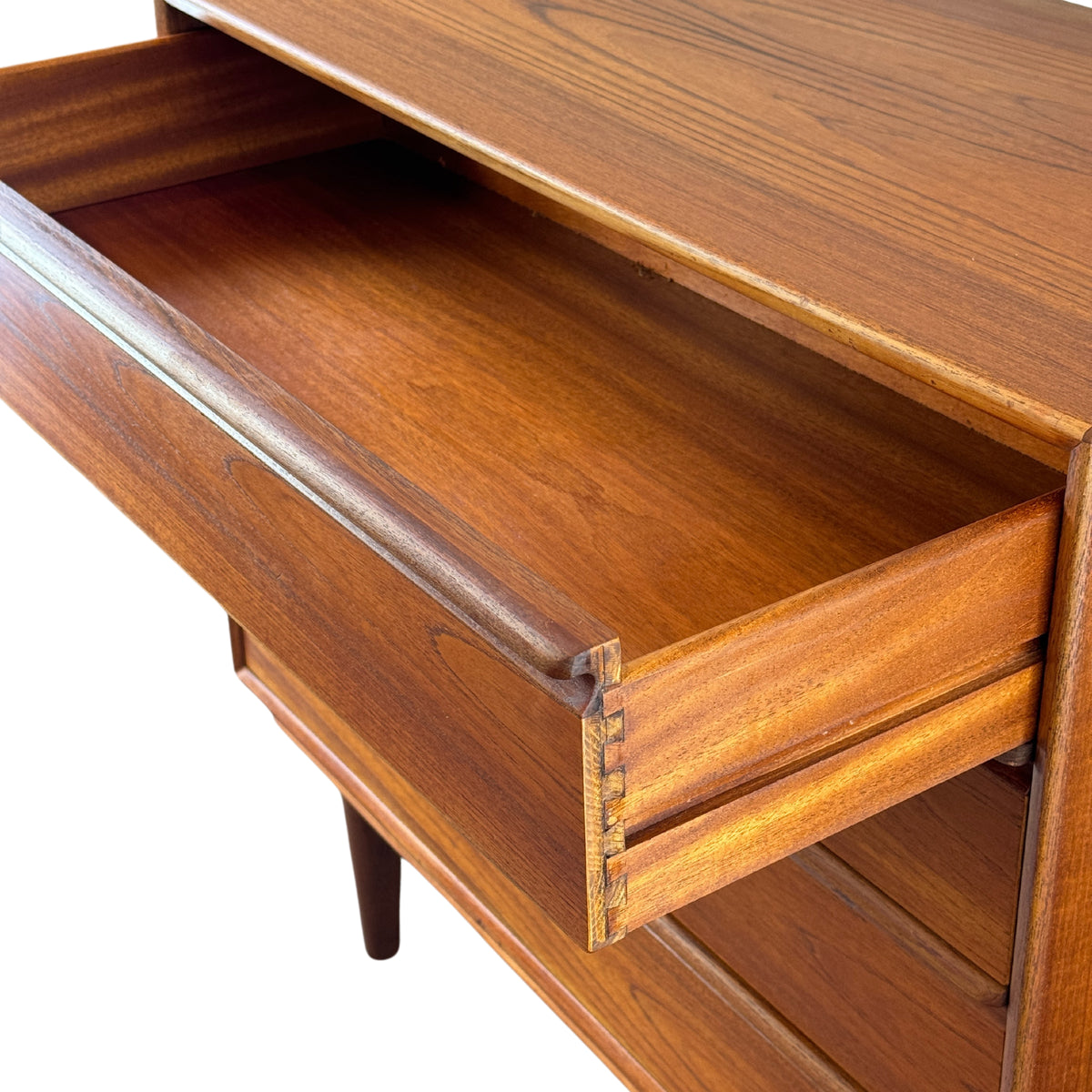 Walnut Four Drawer Dresser by Westnofa