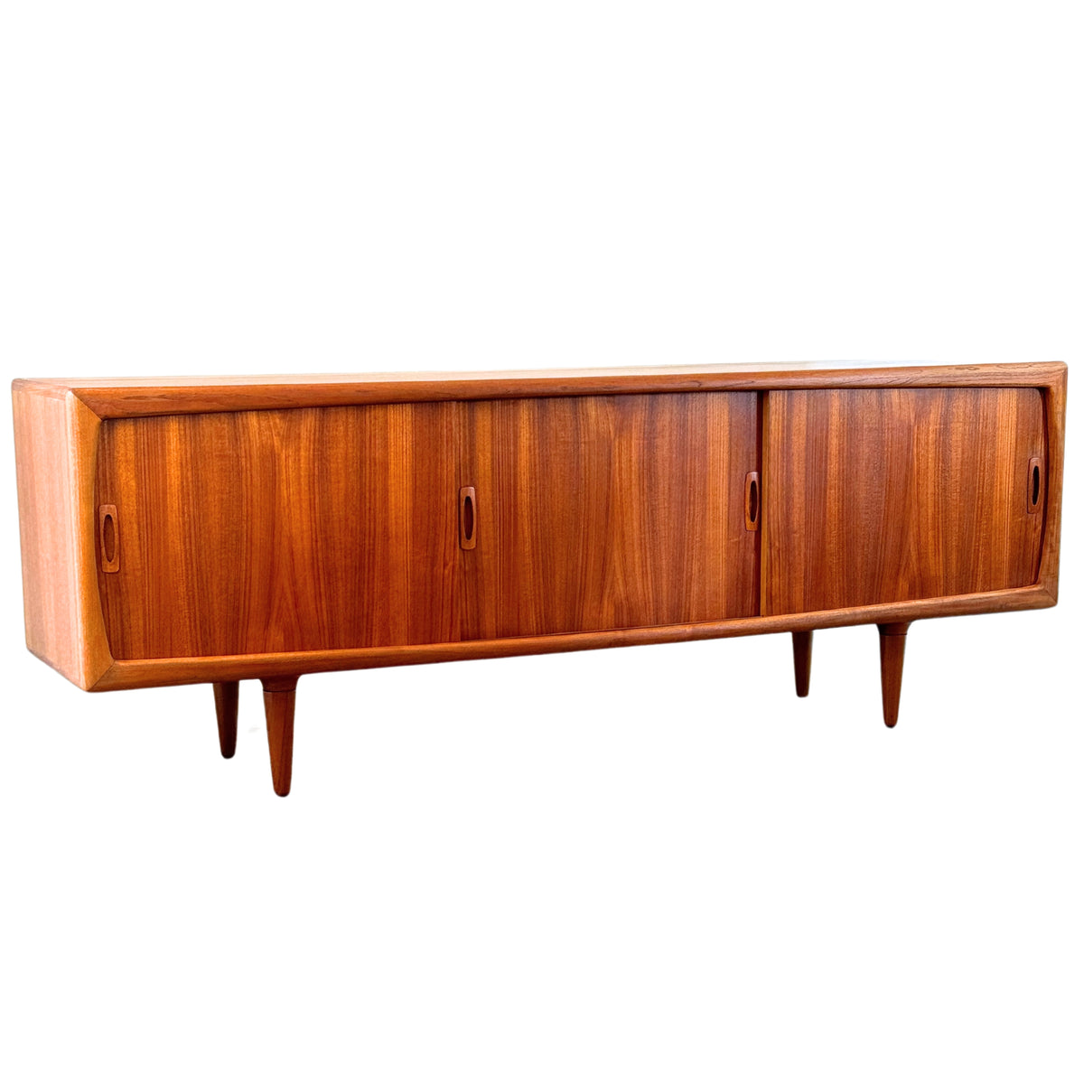 Danish Modern Teak Credenza by H.P. Hansen