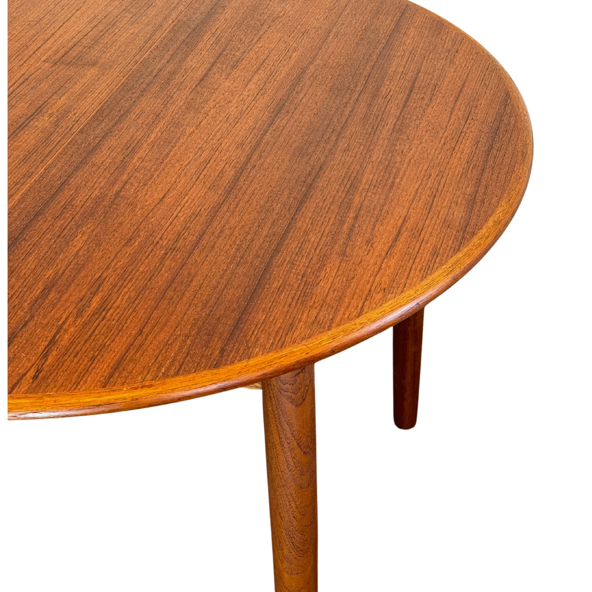 Round Extendable Teak Dining Table