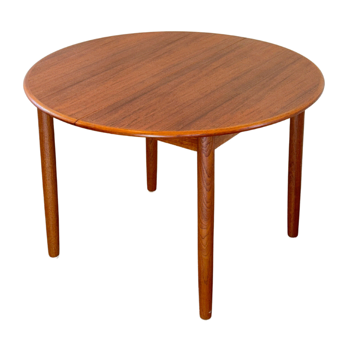 Round Extendable Teak Dining Table