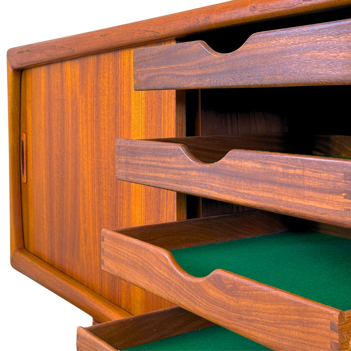 Danish Modern Teak Credenza by H.P. Hansen