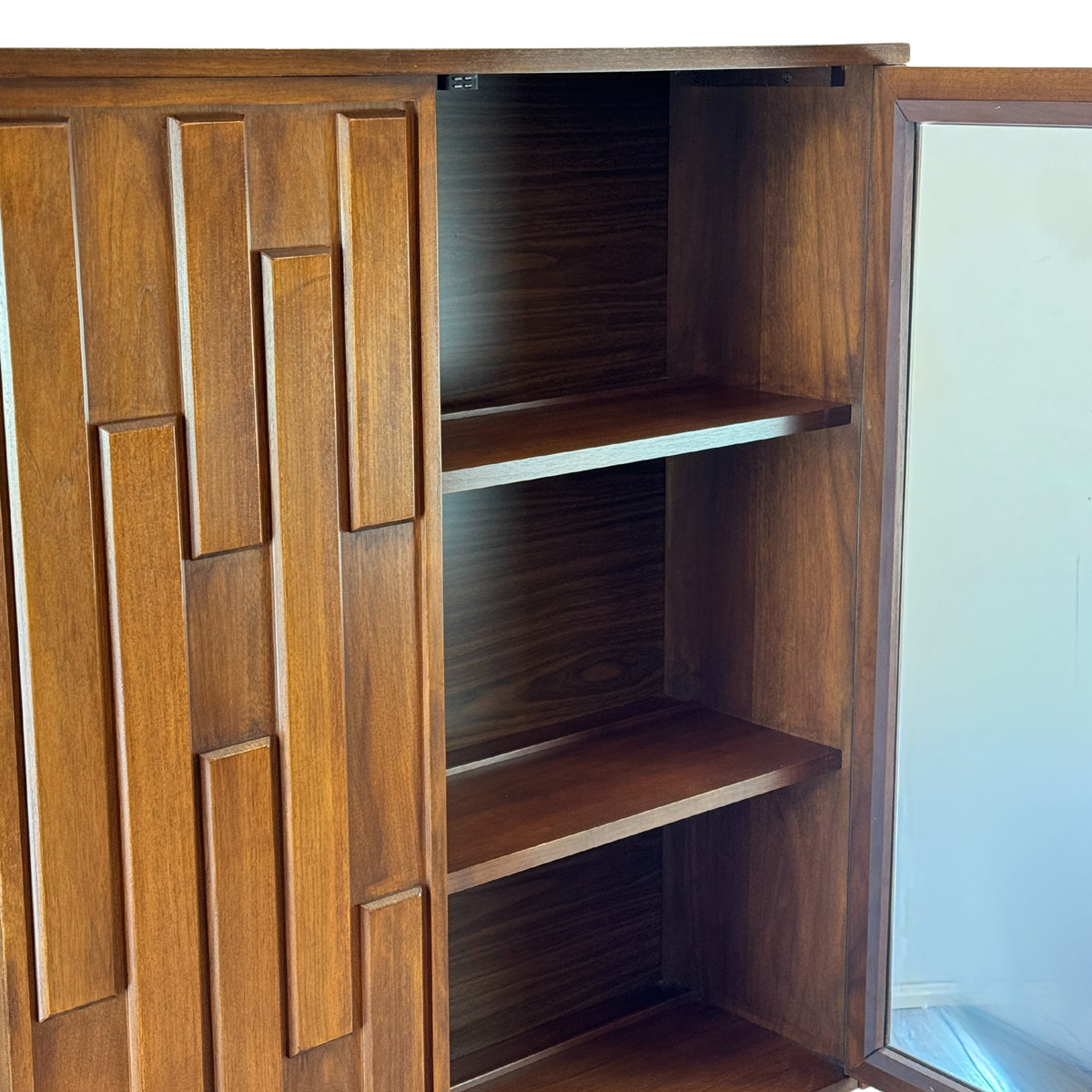 Vintage Walnut Bookcase