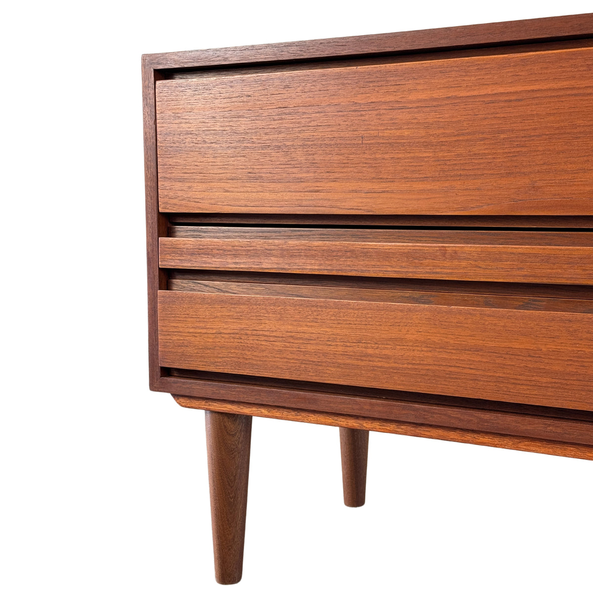 Teak Three Drawer Compact Dresser