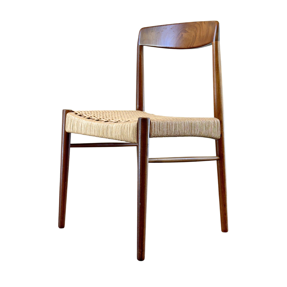 Teak Dining Chairs with Danish Cord