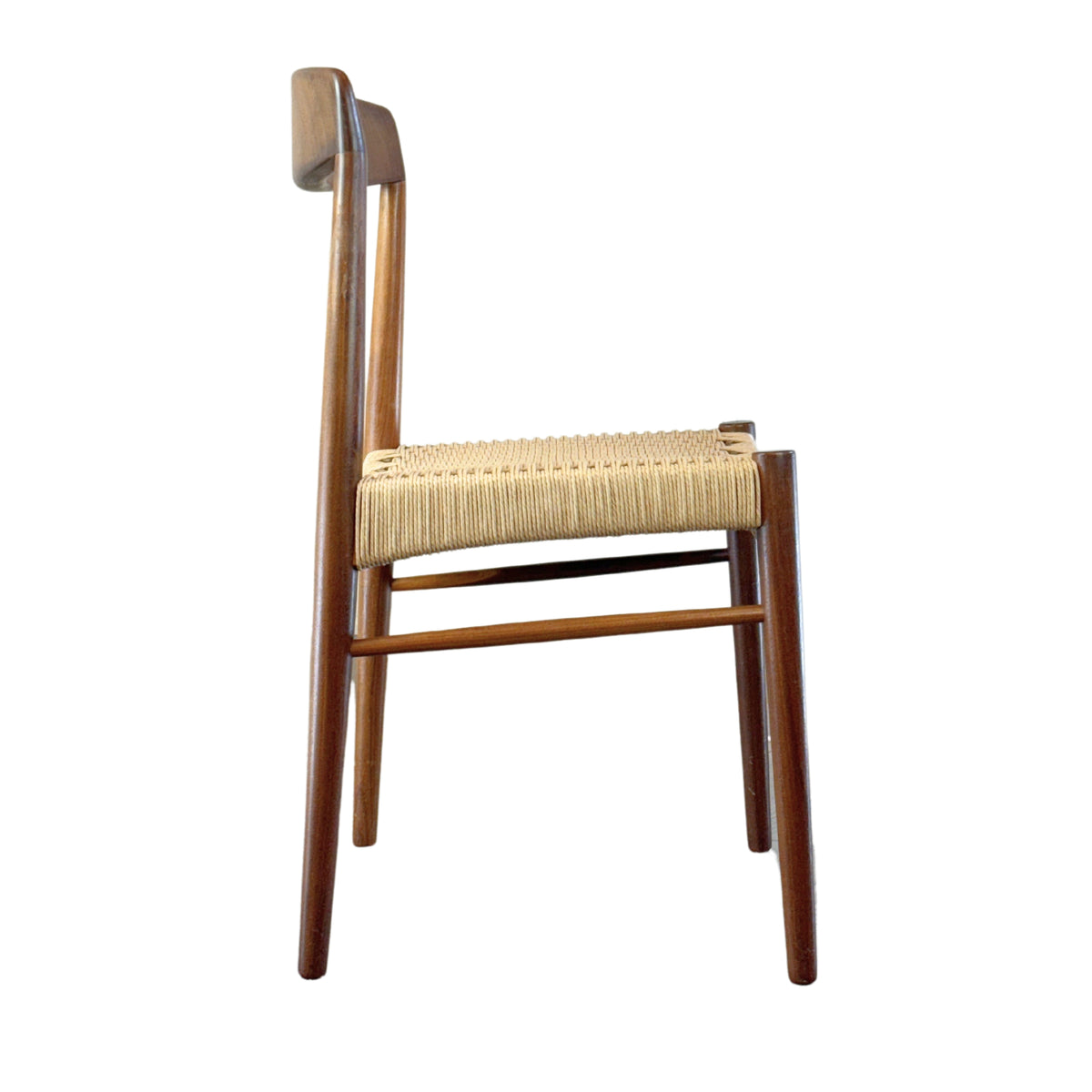 Teak Dining Chairs with Danish Cord