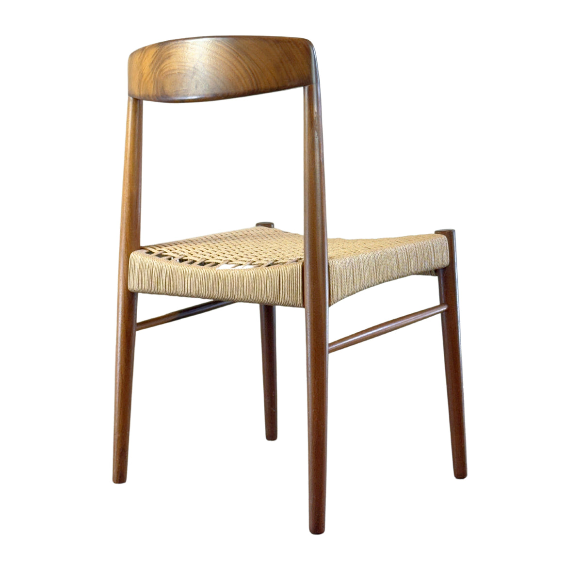 Teak Dining Chairs with Danish Cord