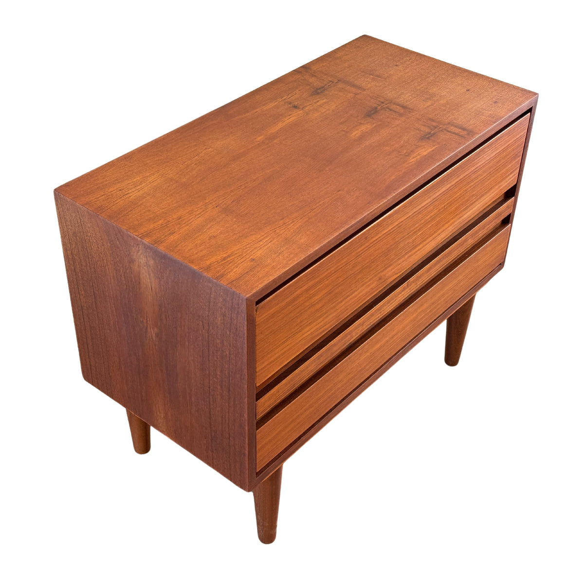 Teak Three Drawer Compact Dresser