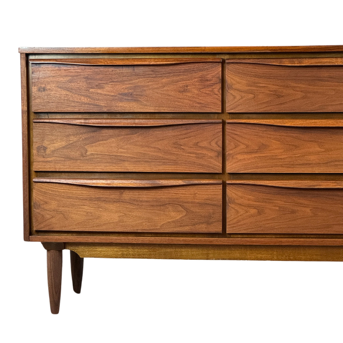 Walnut Nine Drawer Dresser