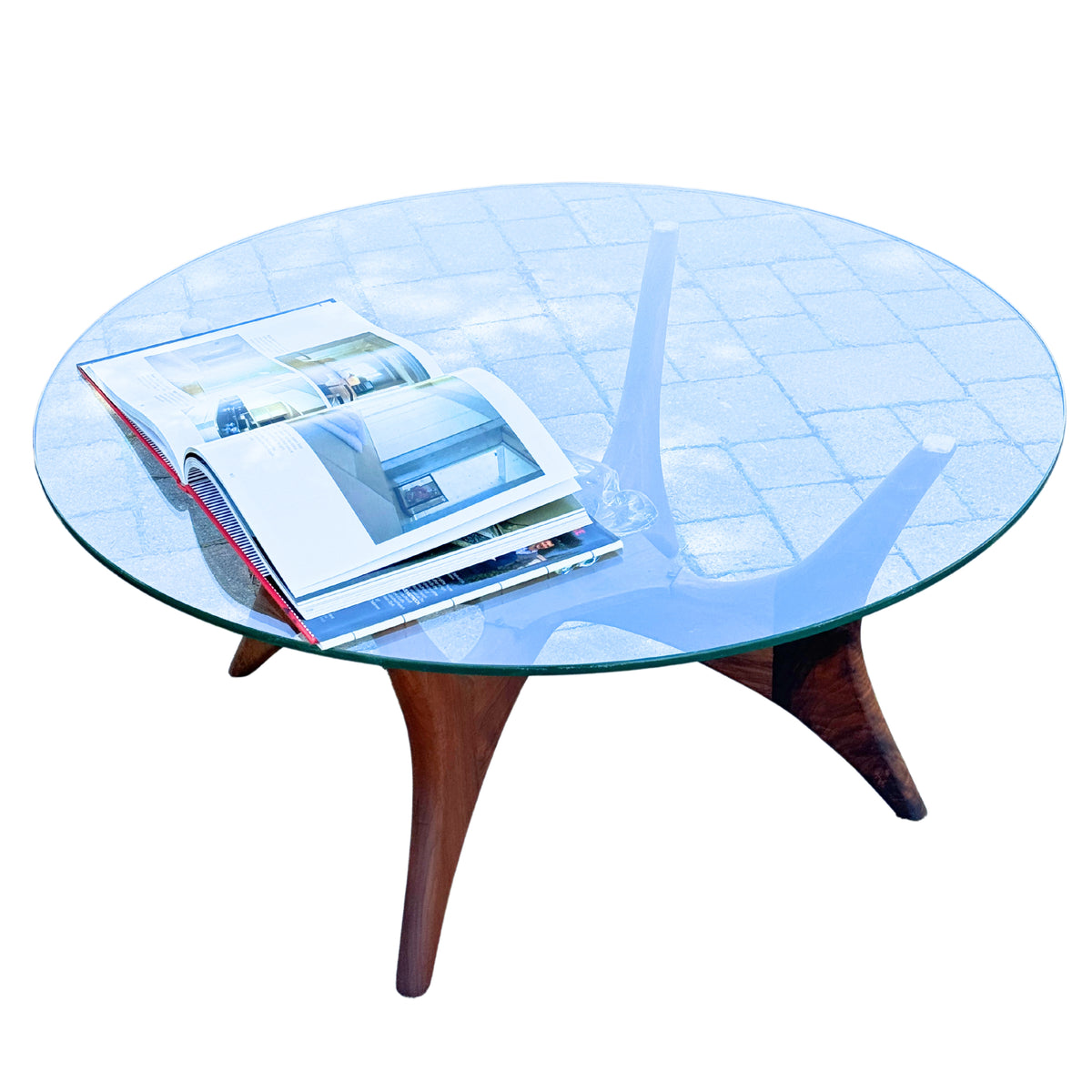 Walnut Coffee Table Model 1649-PT by Adrian Pearsall