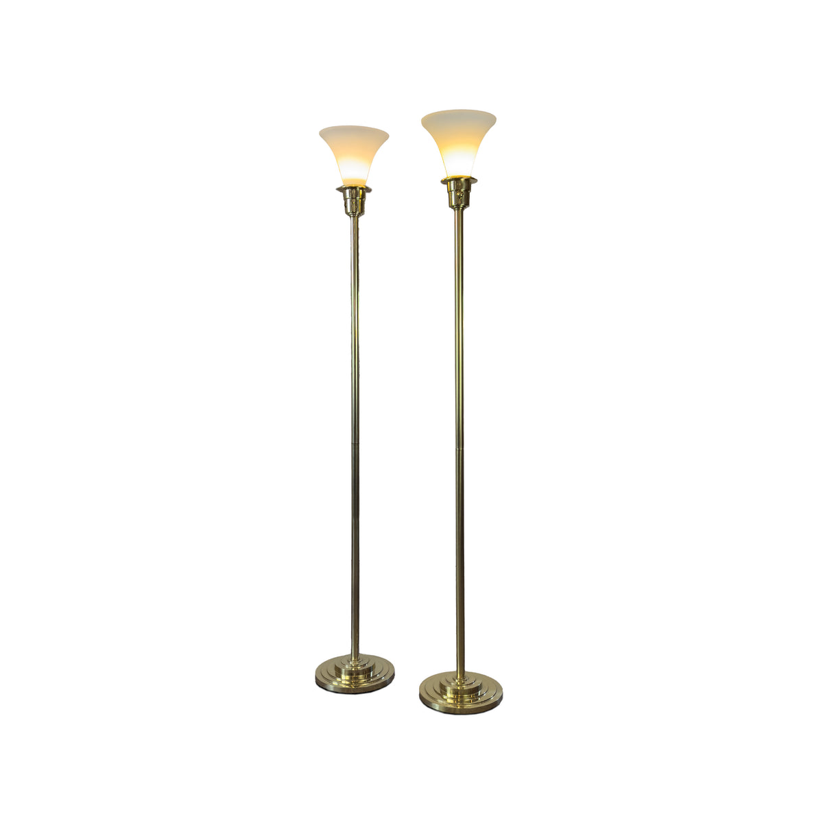 Pair of Brass Floor Lamps