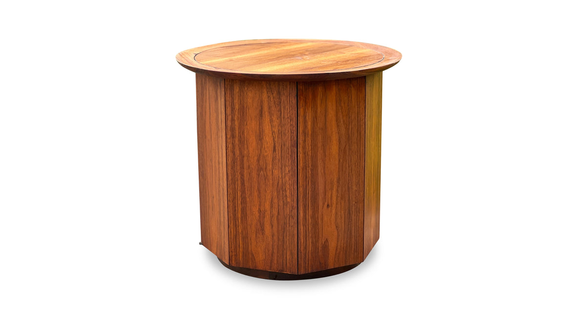 Walnut Side Table by Deilcraft