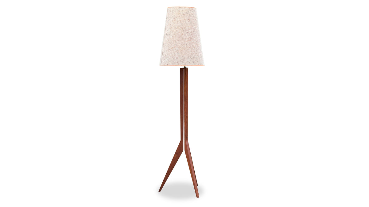 Teak Tripod Lamp