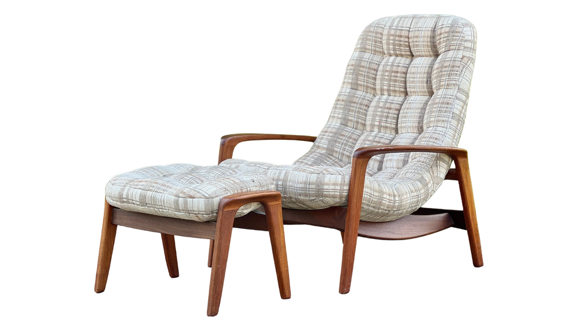 R. Huber Scoop Chair and Ottoman