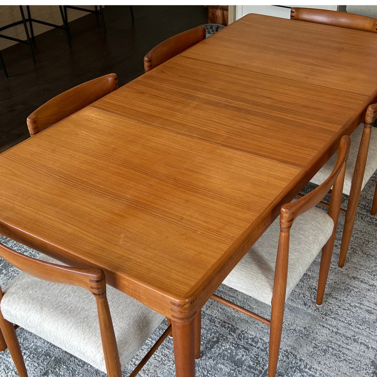 Teak Dining Table by H.W. Klein for Bramin