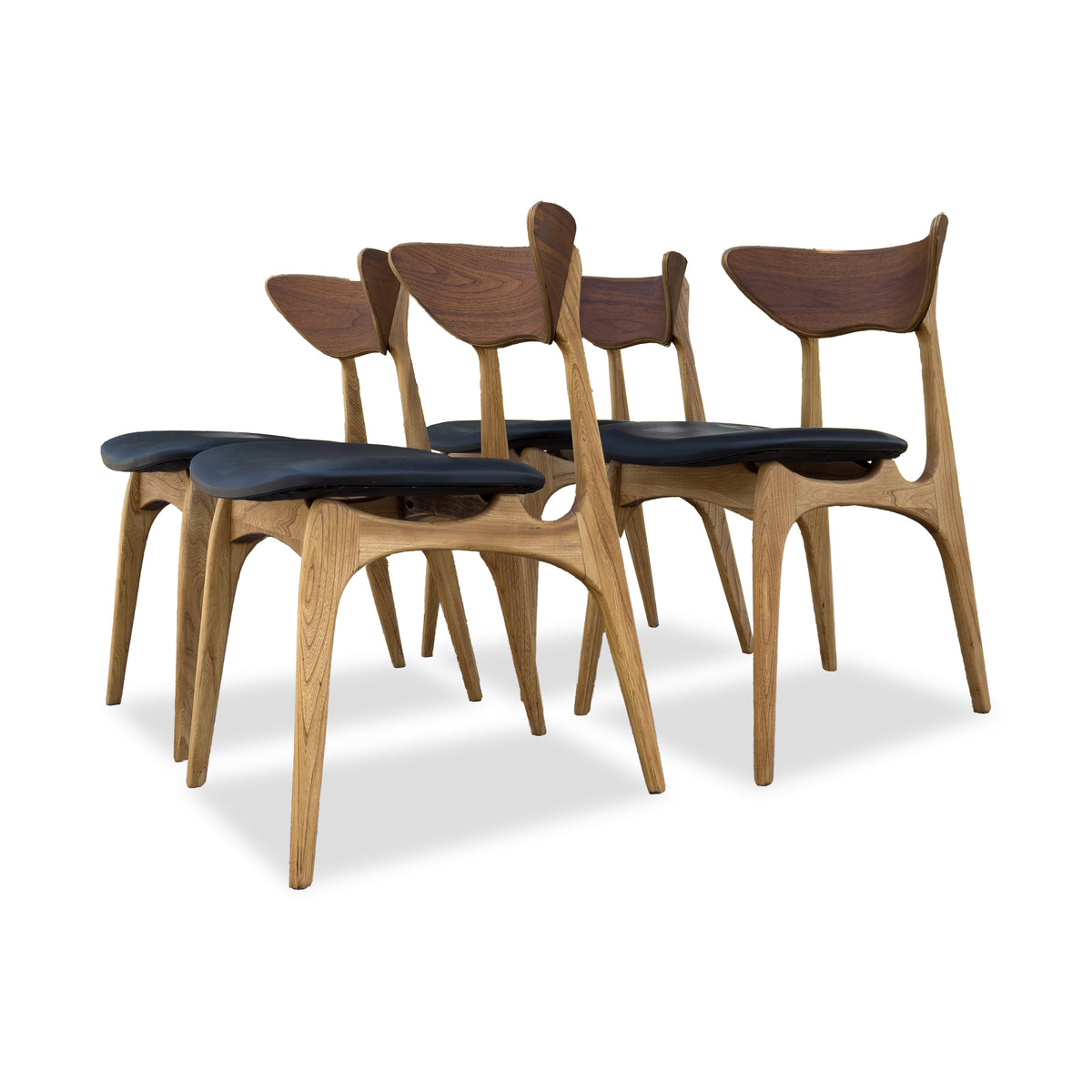 Walnut and Elm Deilcraft Dining Chairs