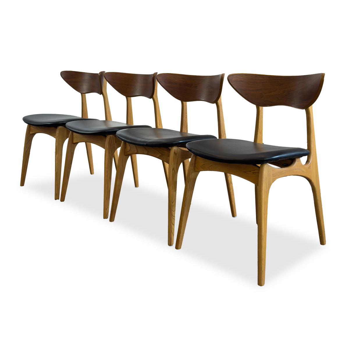 Walnut and Elm Deilcraft Dining Chairs