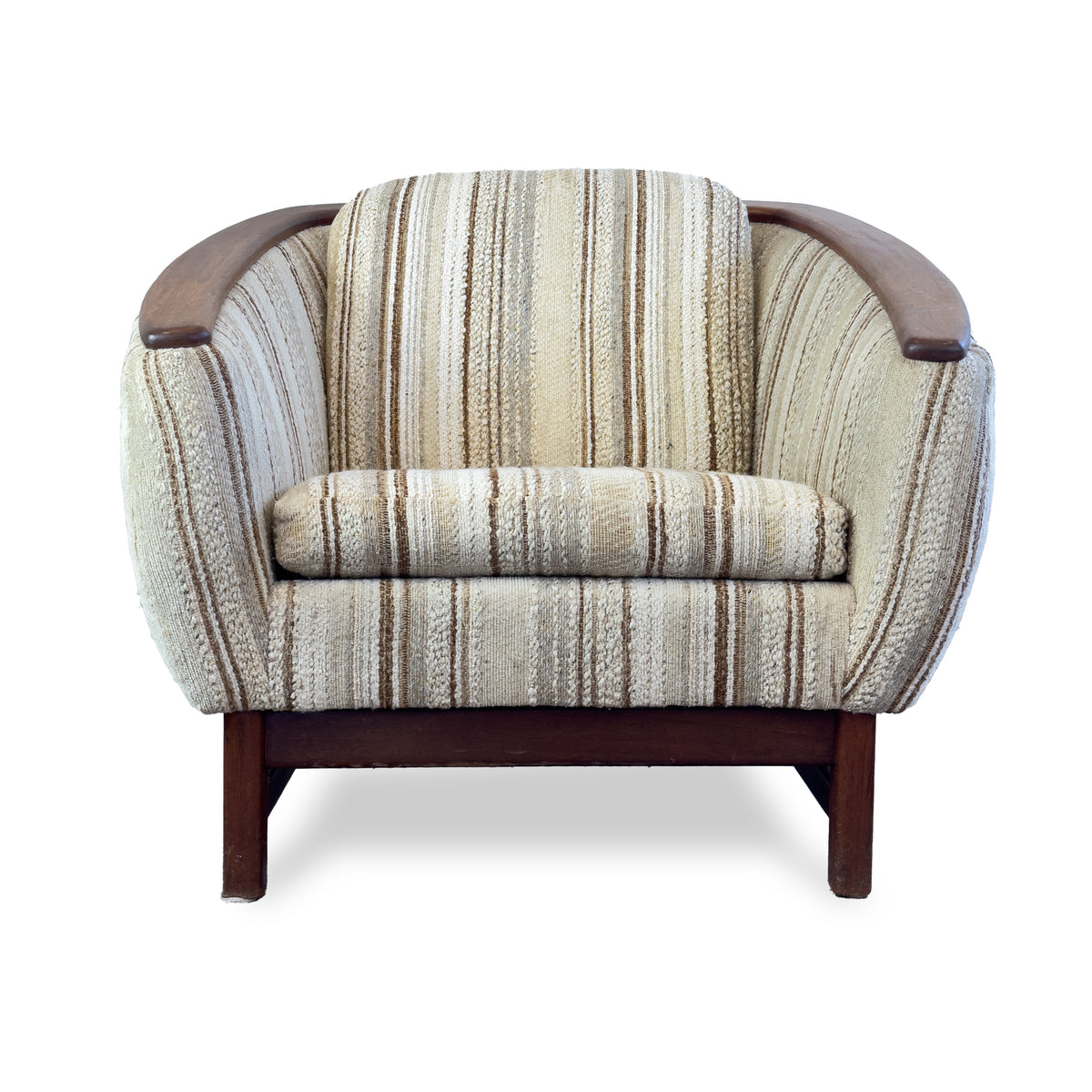 R Huber Teak Barrel Chair
