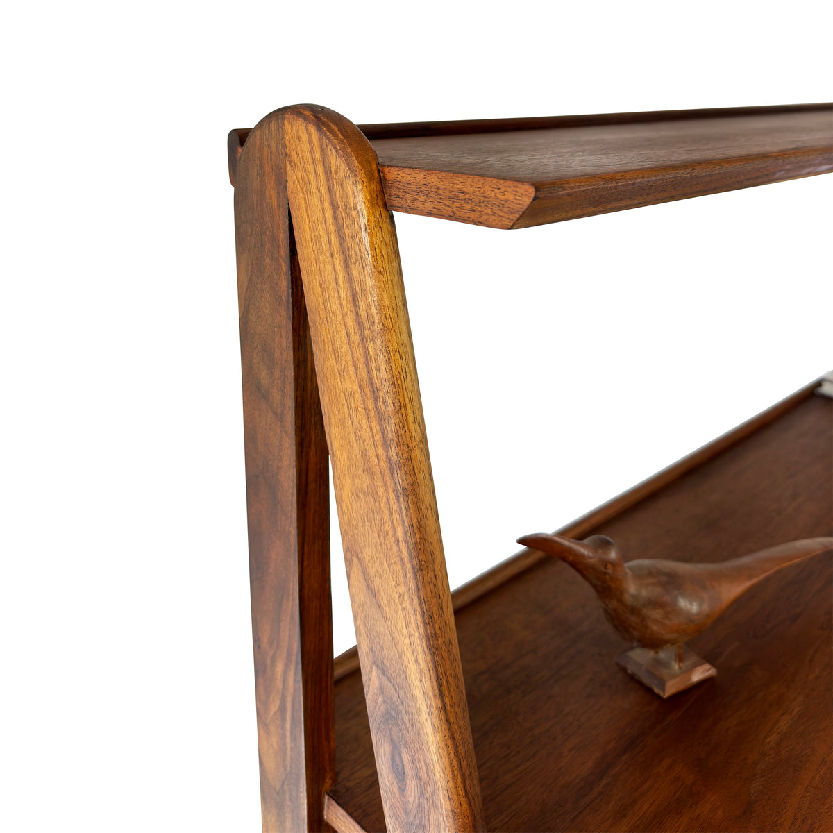 Walnut Freestanding Shelving Cabinet