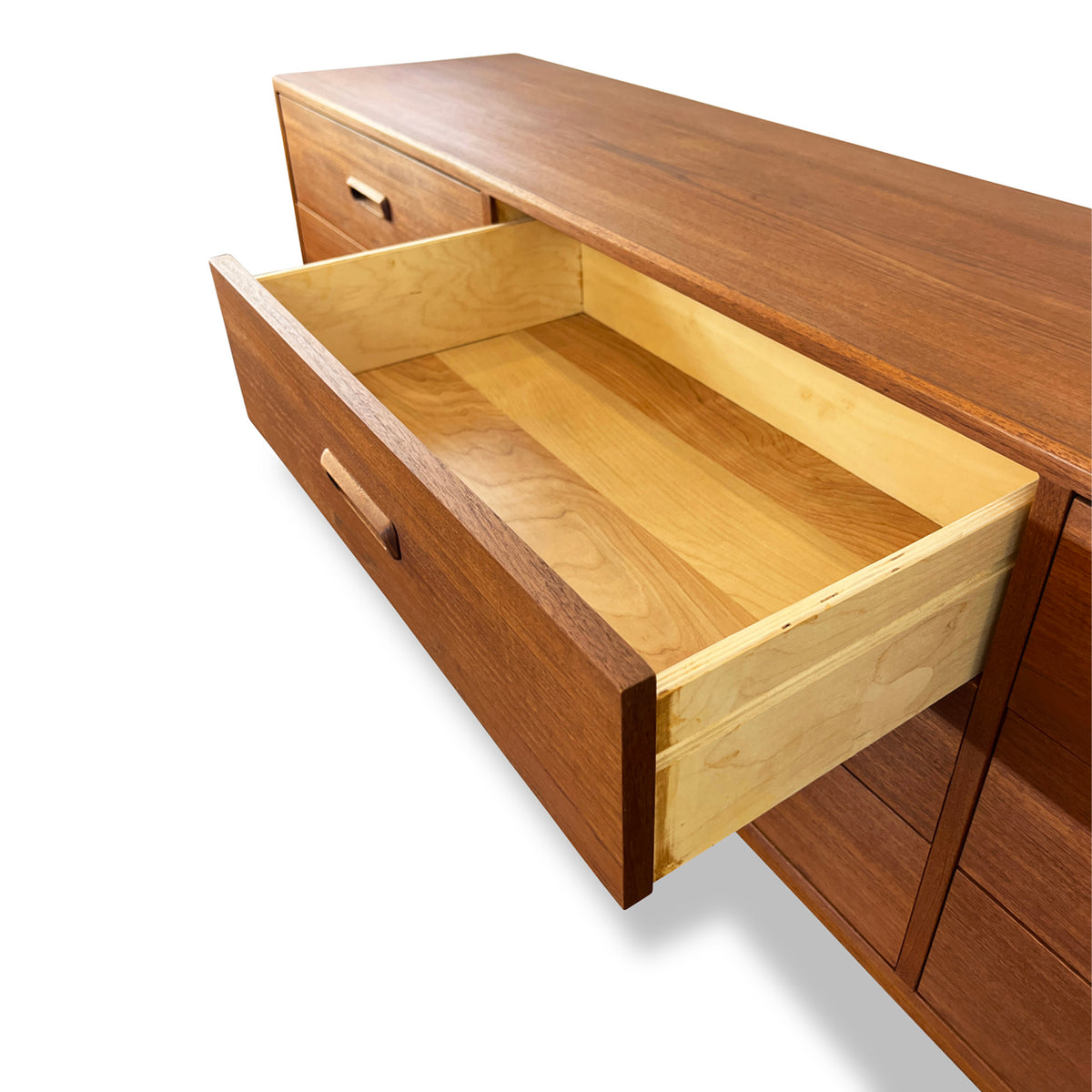 Teak Nine Drawer Dresser