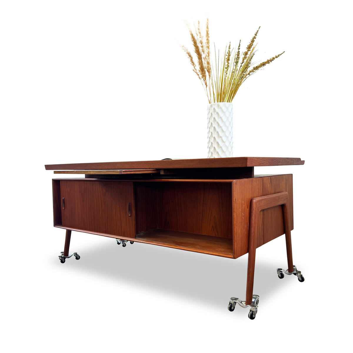 XL Teak Executive Desk by Hovmand-Olsen