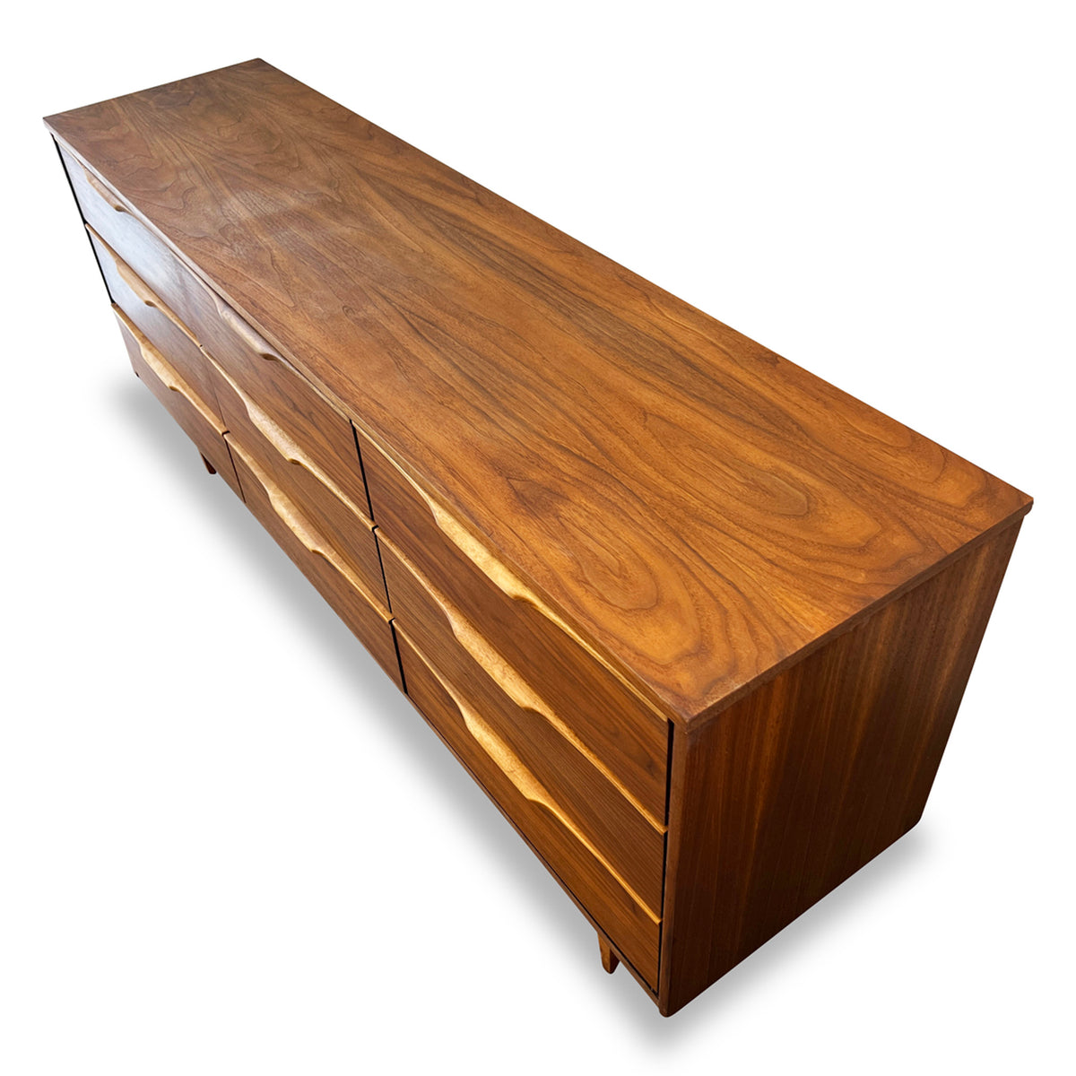 Walnut and Birch Dresser