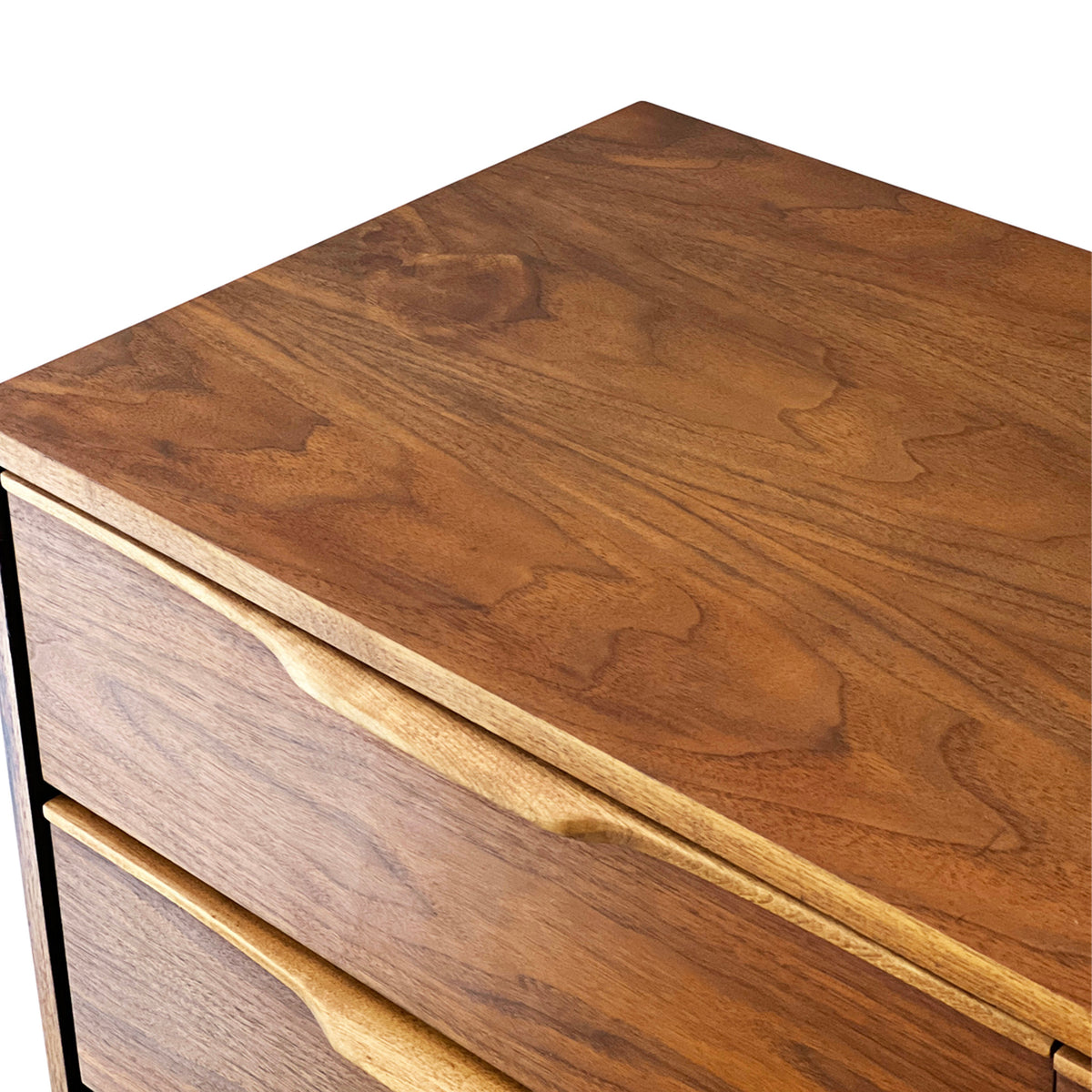 Walnut and Birch Dresser