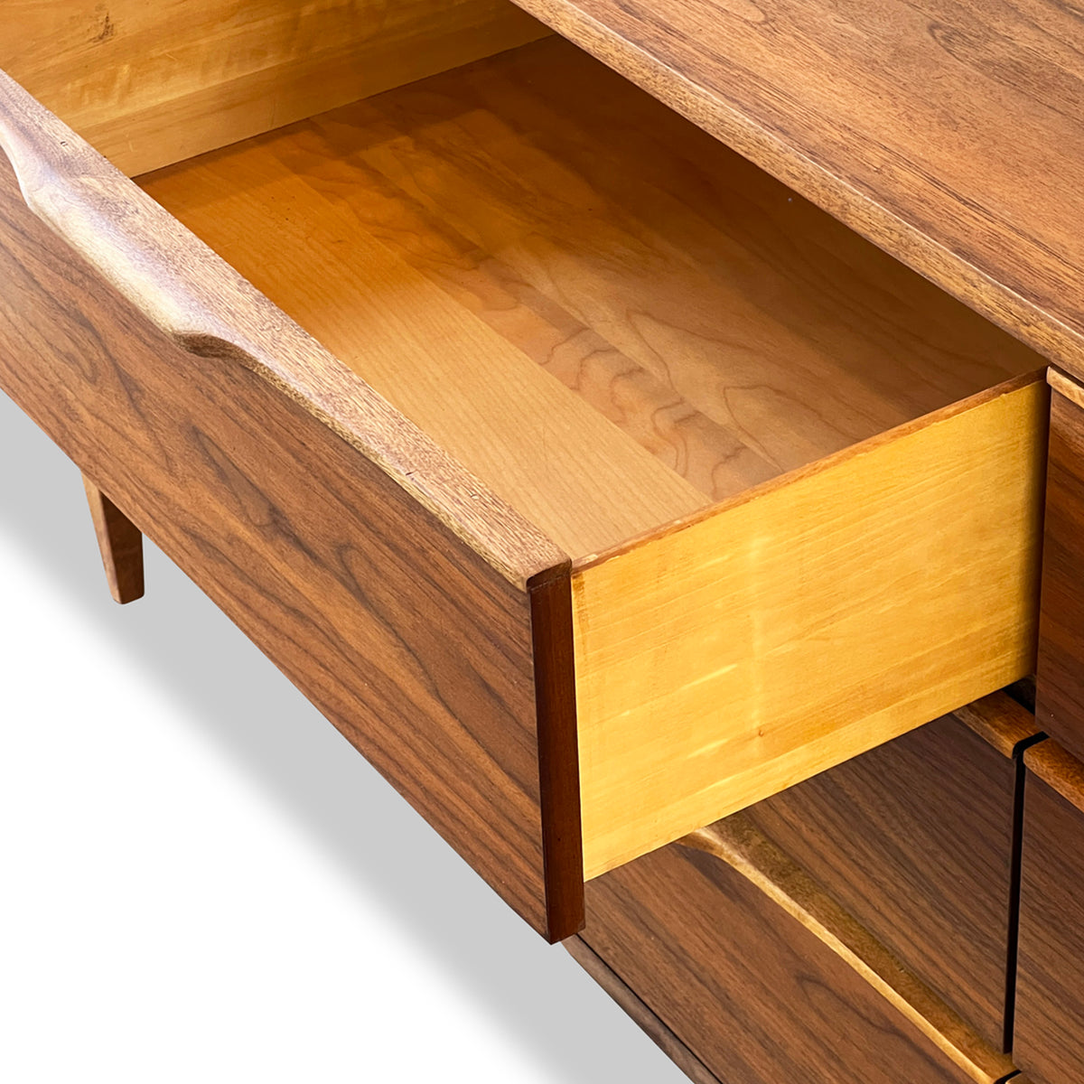Walnut and Birch Dresser