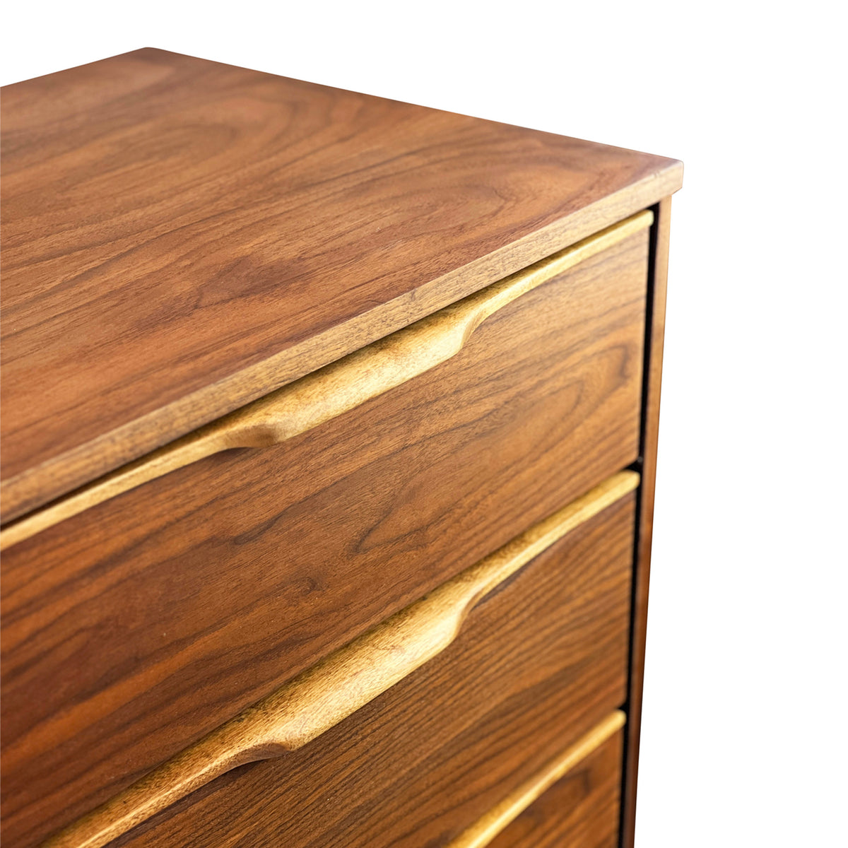 Walnut and Birch Dresser