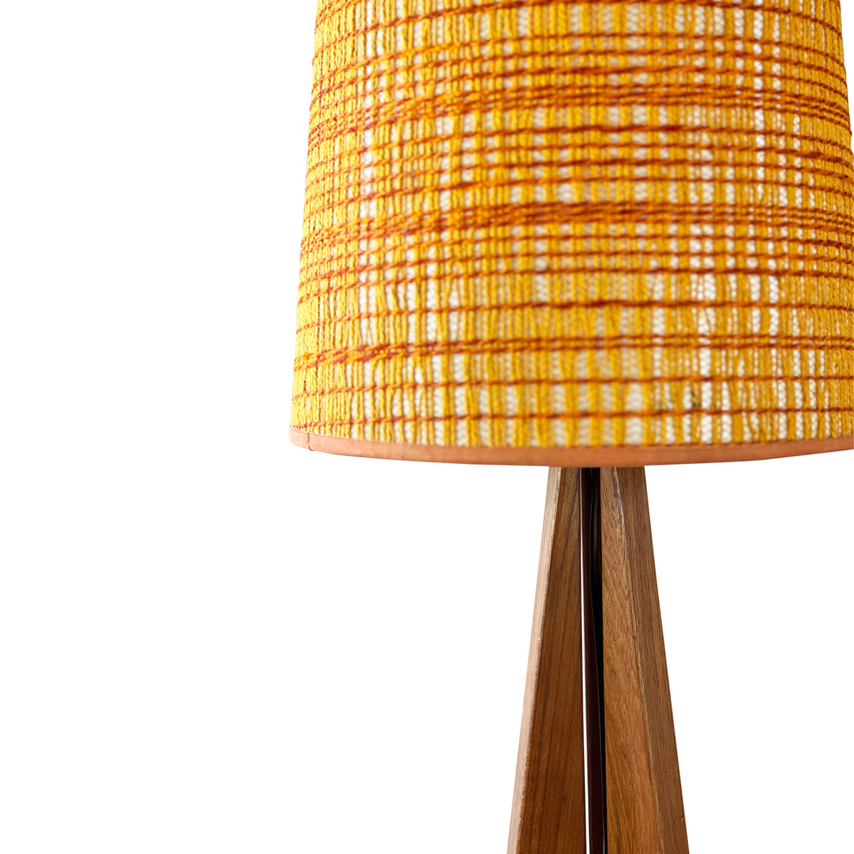 Teak Tripod Table Lamp