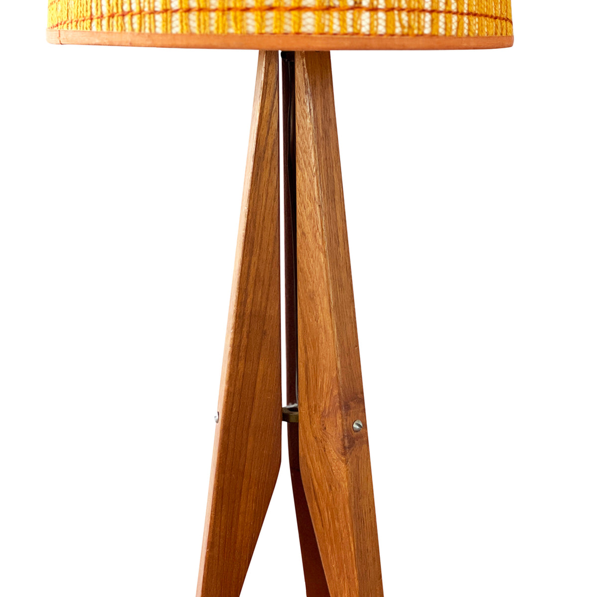 Teak Tripod Table Lamp