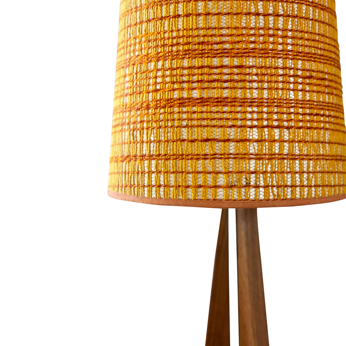 Teak Tripod Table Lamp