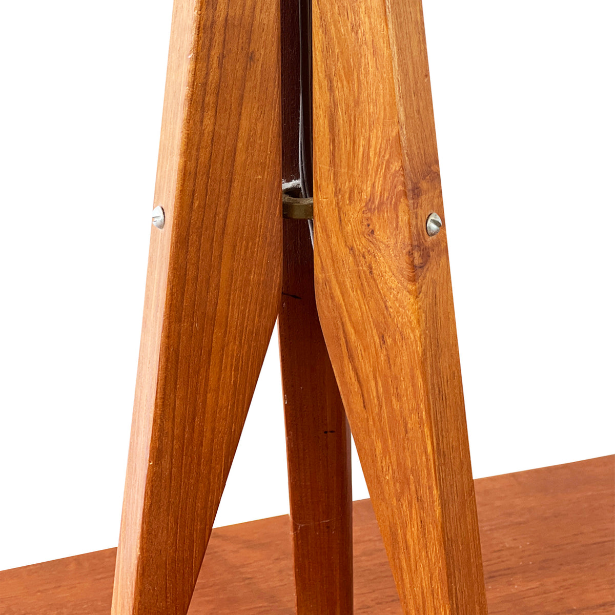 Teak Tripod Table Lamp