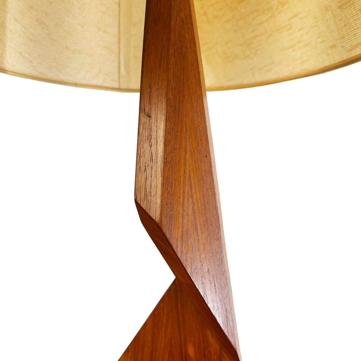 Pair of Teak Zig Zag Lamps