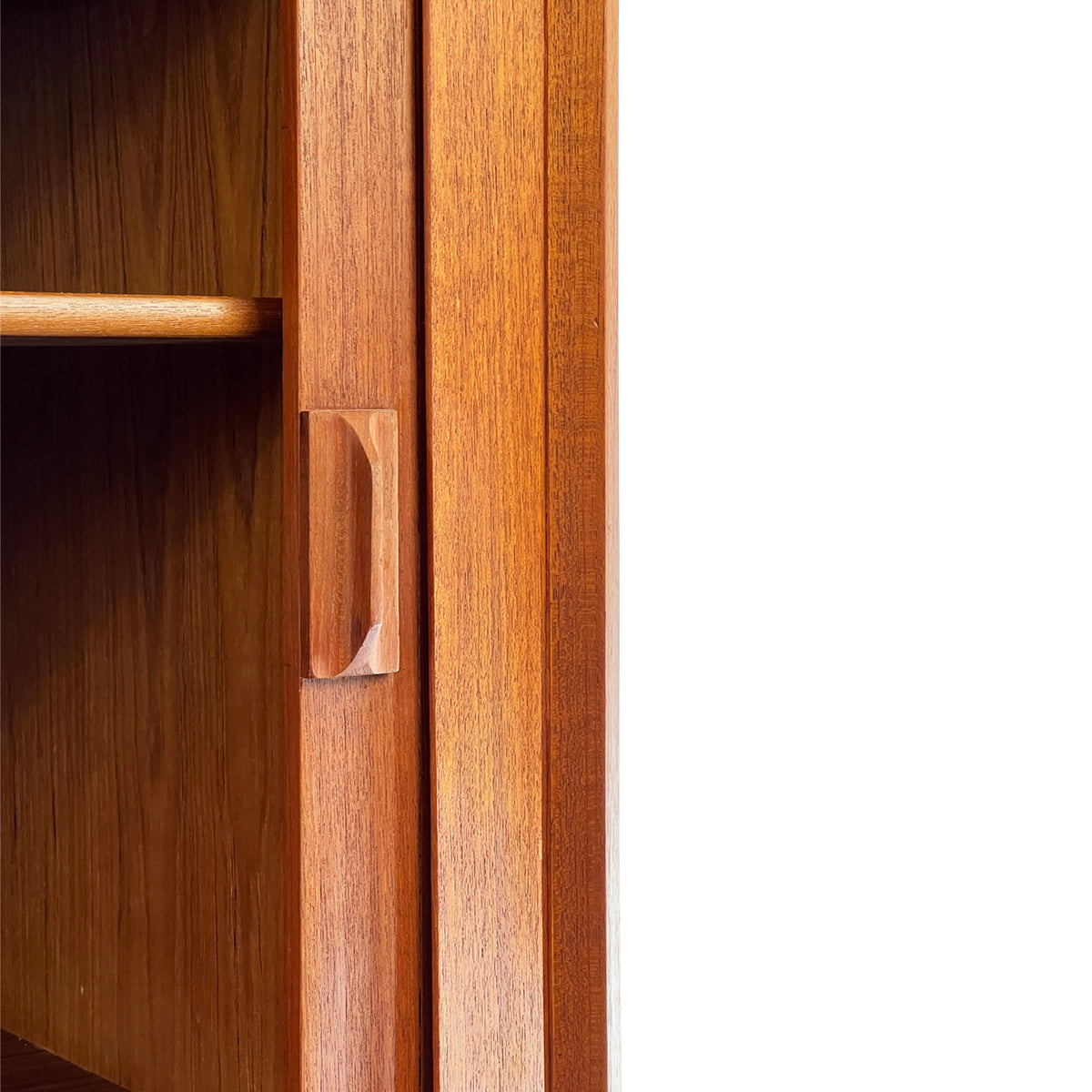 Teak Tambour Door Sideboard by Sven Aage Larsen