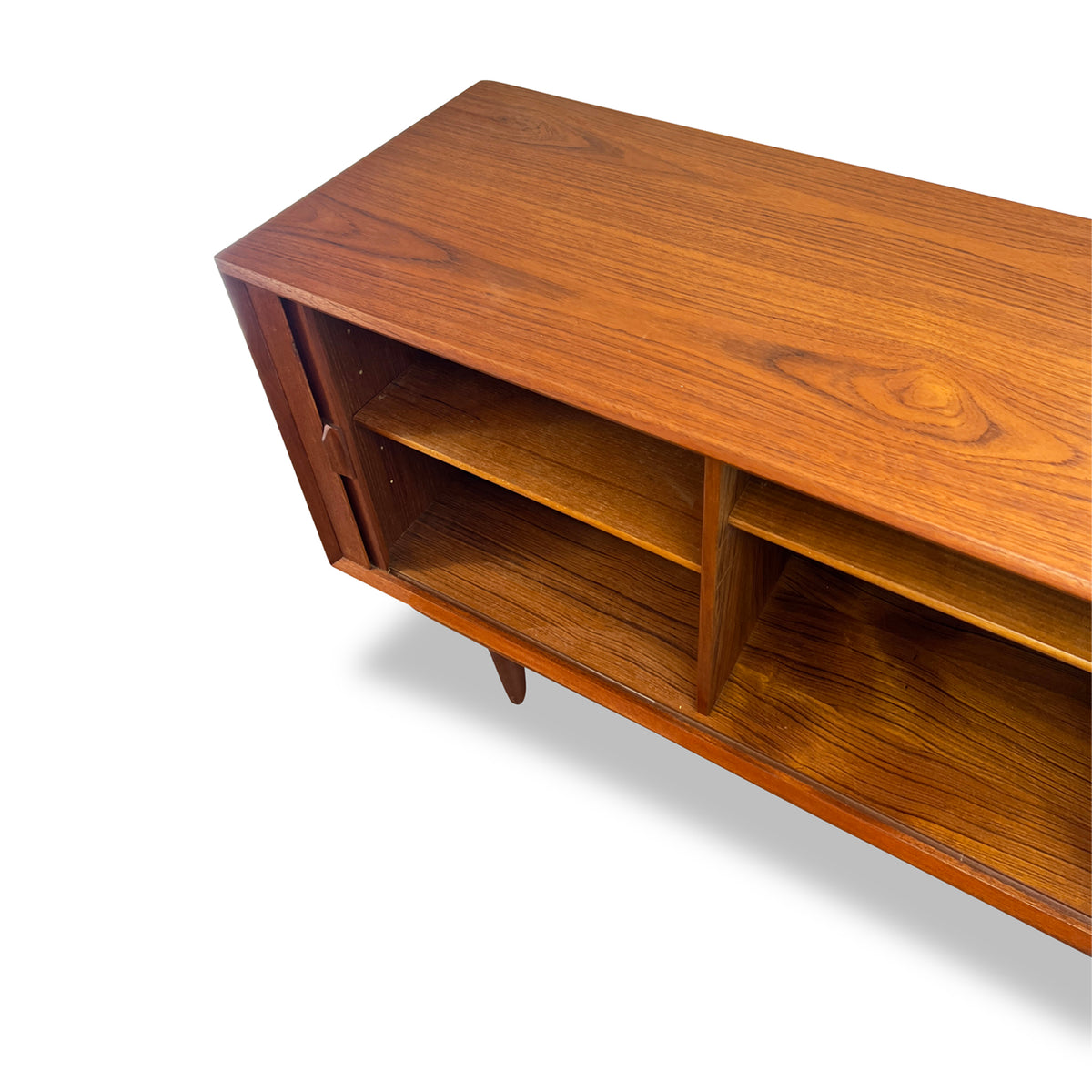 Teak Tambour Door Sideboard by Sven Aage Larsen