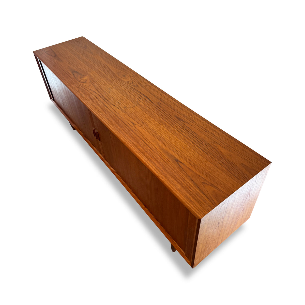 Teak Tambour Door Sideboard by Sven Aage Larsen